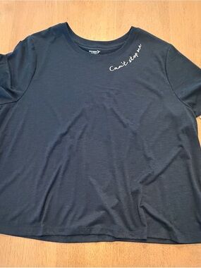 Old Navy Navy Graphic Tee "Can't Stop Me" Size XXL